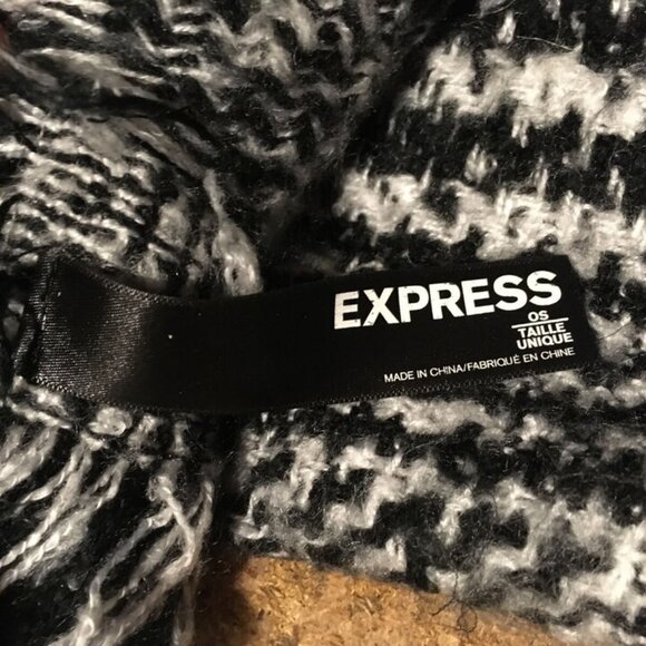 2X EXPRESS SCARF 24 X 72 24 X 82 BLACK & WHITE - Picture 5 of 7